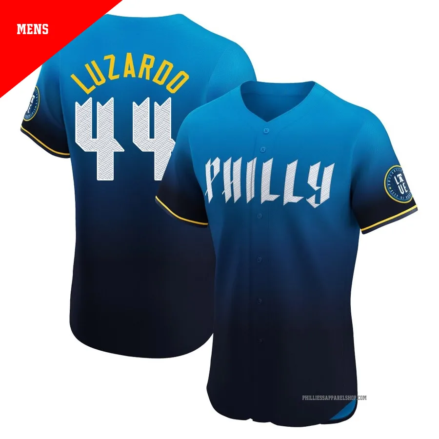 Philadelphia Phillies ＃44 Jesus Luzardo Men's Blue Elite 2024 City Connect Jersey